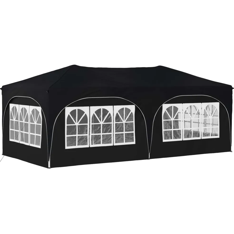 vidaXL Pop-up partytent 575 x 288 x 245 cm Antraciet Oxford Stof