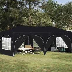 vidaXL Pop-up partytent 575 x 288 x 245 cm Antraciet Oxford Stof