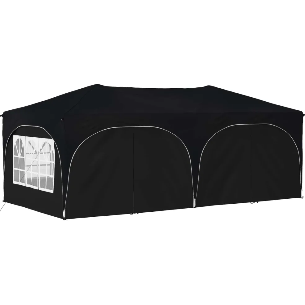 vidaXL Pop-up partytent 575 x 288 x 245 cm Antraciet Oxford Stof