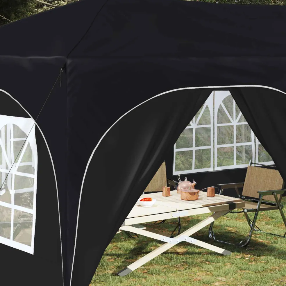vidaXL Pop-up partytent 575 x 288 x 245 cm Antraciet Oxford Stof