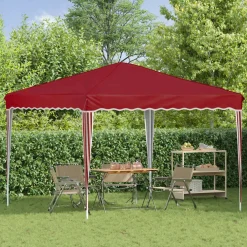 vidaXL Pop-up partytent 288 x 288 x 245 cm Bordeauxrood Oxford Stof