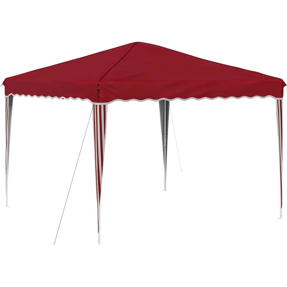 vidaXL Pop-up partytent 288 x 288 x 245 cm Bordeauxrood Oxford Stof