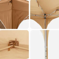 vidaXL Pop-up partytent 575 x 288 x 245 cm Beige Oxford Stof