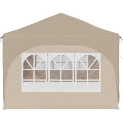 vidaXL Pop-up partytent 575 x 288 x 245 cm Crèmekleurig Oxford Stof