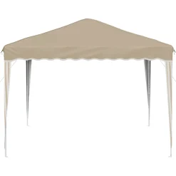 vidaXL Pop-up partytent 288 x 288 x 245 cm Crèmekleurig Oxford Stof