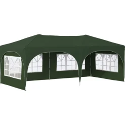 vidaXL Pop-up partytent 575 x 288 x 245 cm Groen Oxford Stof