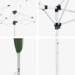 vidaXL Pop-up partytent 575 x 288 x 245 cm Groen Oxford Stof