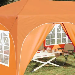 vidaXL Pop-up partytent 575 x 288 x 245 cm Oranje Oxford Stof