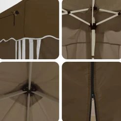 vidaXL Pop-up partytent 575 x 288 x 245 cm Taupe