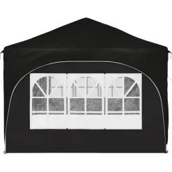 vidaXL Pop-up partytent 575 x 288 x 245 cm Zwart Oxford Stof