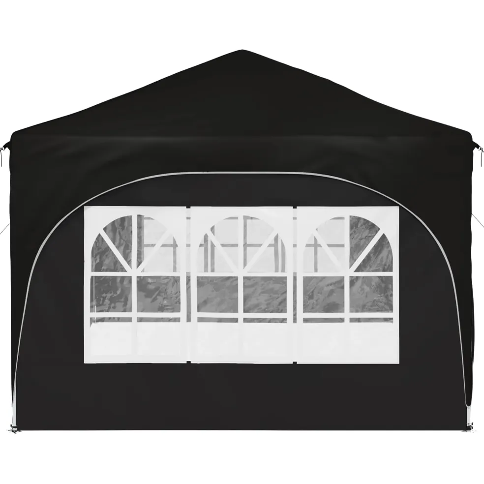 vidaXL Pop-up partytent 575 x 288 x 245 cm Zwart Oxford Stof