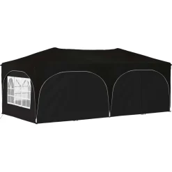 vidaXL Pop-up partytent 575 x 288 x 245 cm Zwart Oxford Stof