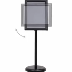 vidaXL Posterstandaard A3 aluminiumlegering zwart