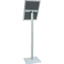 vidaXL Posterstandaard met voet 32,5 x 27 x 126 cm Gietijzer zilver