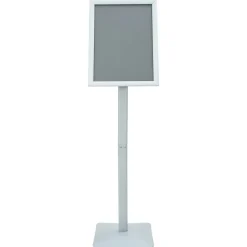 vidaXL Posterstandaard met voet 32,5 x 27 x 126 cm Gietijzer zilver