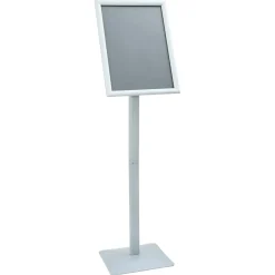 vidaXL Posterstandaard met voet 32,5 x 27 x 126 cm Gietijzer zilver