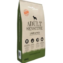 vidaXL Premium hondenvoer droog Adult Sensitive Lamb & Rice 15kg