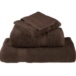 vidaXL Premium washandjes SOLUND 2 stuks bruin 30x30 cm 600 g/m²