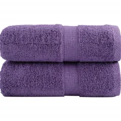 vidaXL Premium washandjes SOLUND 2 st paars 30x30 cm 600 g/m2