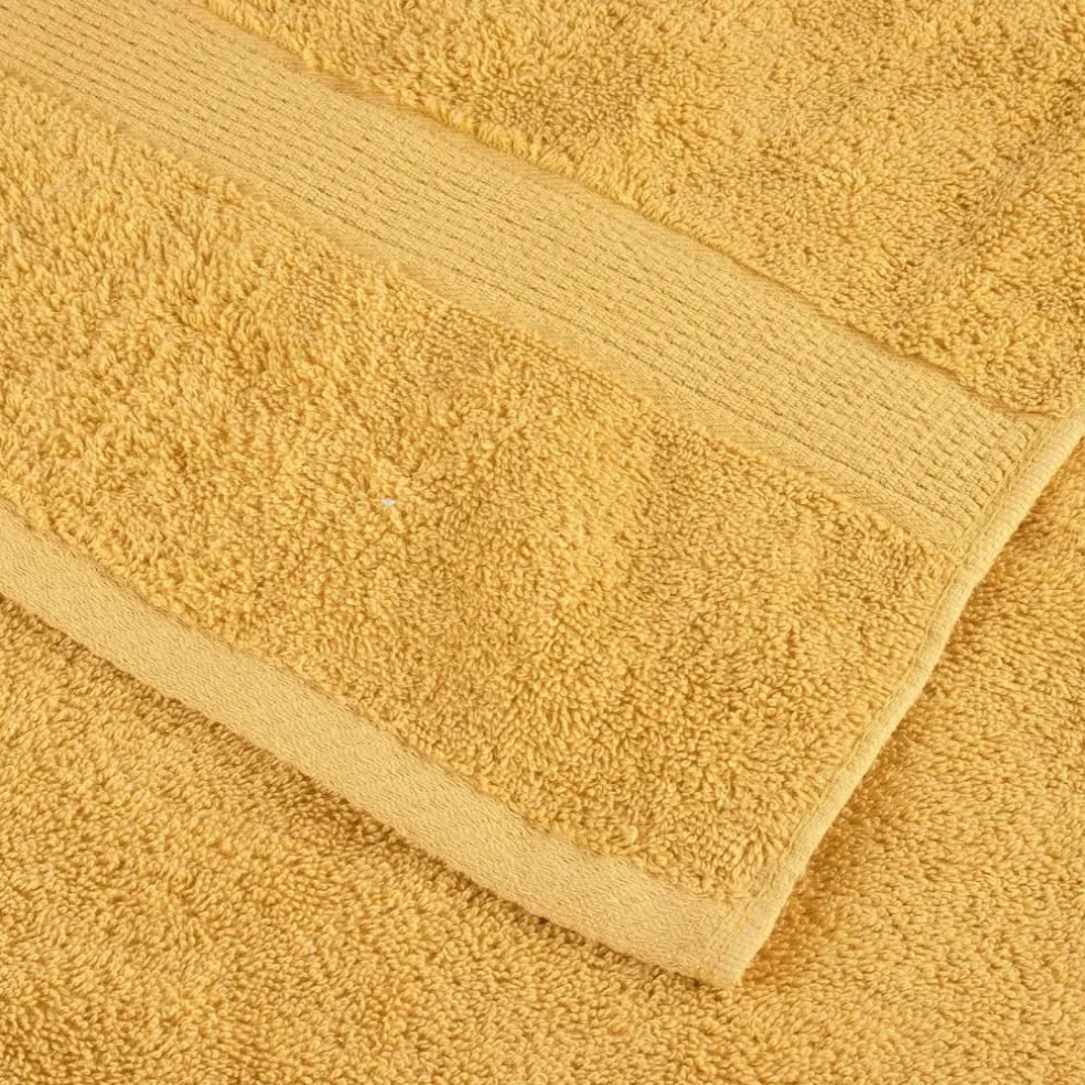 vidaXL Premium washandjes SOLUND 2 stuks goud 30x30cm 600 g/m²