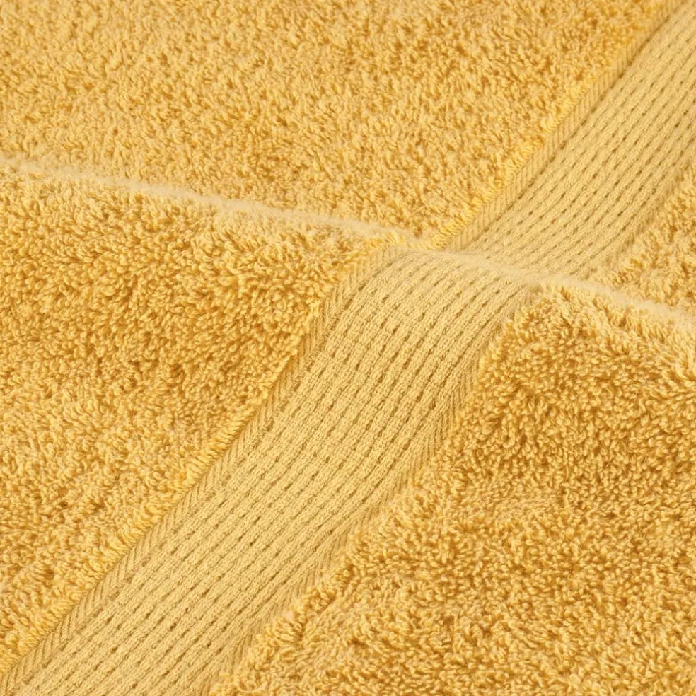 vidaXL Premium washandjes SOLUND 2 stuks goud 30x30cm 600 g/m²