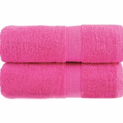 vidaXL Premium washandjes SOLUND 2 st roze 30x30 cm 600 g/m2