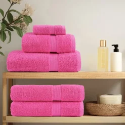 vidaXL Premium washandjes SOLUND 2 st roze 30x30 cm 600 g/m2