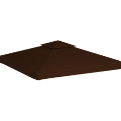 vidaXL Prieeldak 2-laags 310 g/m² 3x3 m bruin