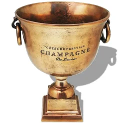 vidaXL Prijzenbeker champagnekoeler koperbruin