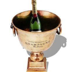 vidaXL Prijzenbeker champagnekoeler koperbruin