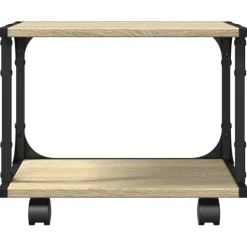 vidaXL Printerkastje 2-laags 41x28x33,5 cm hout sonoma eiken