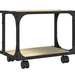 vidaXL Printerkastje 2-laags 41x28x33,5 cm hout sonoma eiken
