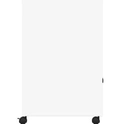 vidaXL Printerkastje met wielen 60x48x74 cm wit