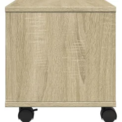 vidaXL Printerkastje met wielen 60x50x67 cm sonoma eikenkleurig