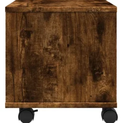 vidaXL Printerkastje met wielen 41x32x48 cm wit