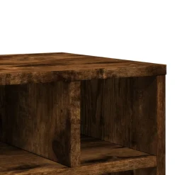 vidaXL Printerkastje met wielen 41x32x48 cm gerookt eikenkleurig