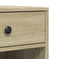 vidaXL Printerkastje met wielen 60x40x68,5 cm sonoma eikenkleurig