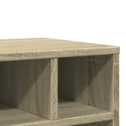 vidaXL Printerkastje met wielen 41x32x48 cm sonoma eikenkleurig