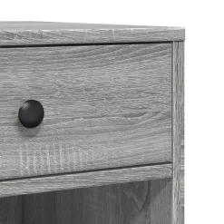 vidaXL Printerkastje met wielen 60x40x68,5 cm grijs sonoma eikenkleur
