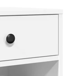 vidaXL Printerkastje met wielen 60x40x68,5 cm wit