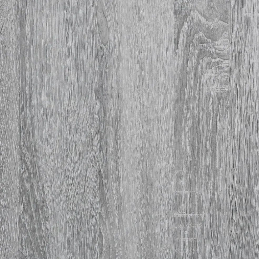 vidaXL Printerkastje met wielen 60x48x74 cm grijs sonoma eikenkleur