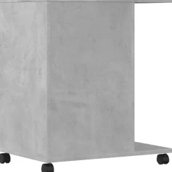 vidaXL Printerkastje met wielen 60x40x68,5 cm betongrijs