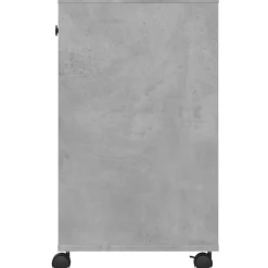 vidaXL Printerkastje met wielen 60x40x68,5 cm betongrijs