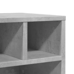 vidaXL Printerkastje met wielen 41x32x34,5 cm betongrijs