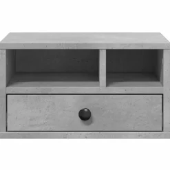 vidaXL Printerkastje 40x32x22,5 cm bewerkt hout betongrijs