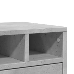 vidaXL Printerkastje 40x32x22,5 cm bewerkt hout betongrijs