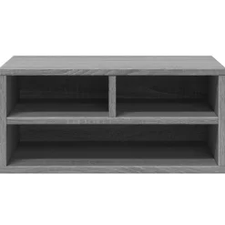 vidaXL Printerkastje 49x40x22,5 cm bewerkt hout grijs sonoma eiken