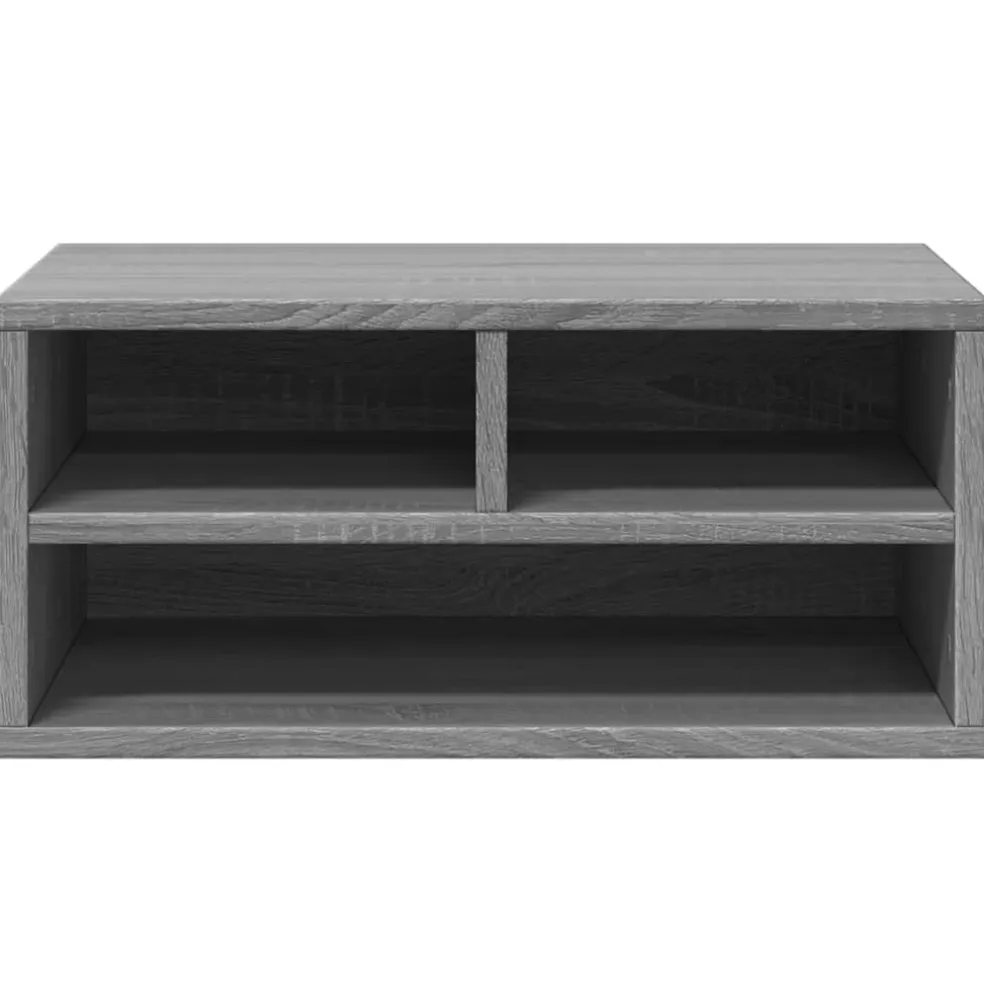 vidaXL Printerkastje 49x40x22,5 cm bewerkt hout grijs sonoma eiken