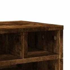 vidaXL Printerkastje 40x32x22,5 cm bewerkt hout gerookt eikenkleurig