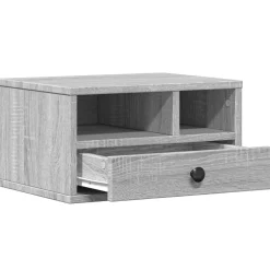 vidaXL Printerkastje 40x32x22,5 cm bewerkt hout grijs sonoma eiken